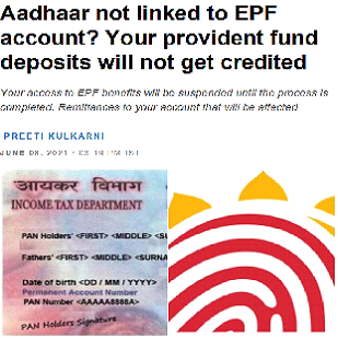 Aadhaar not linked to EPF account? Your provident fund deposits will not get credited