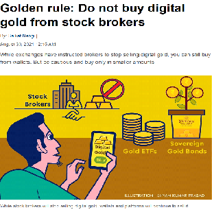 Golden rule: Do not buy digital gold from stock brokers