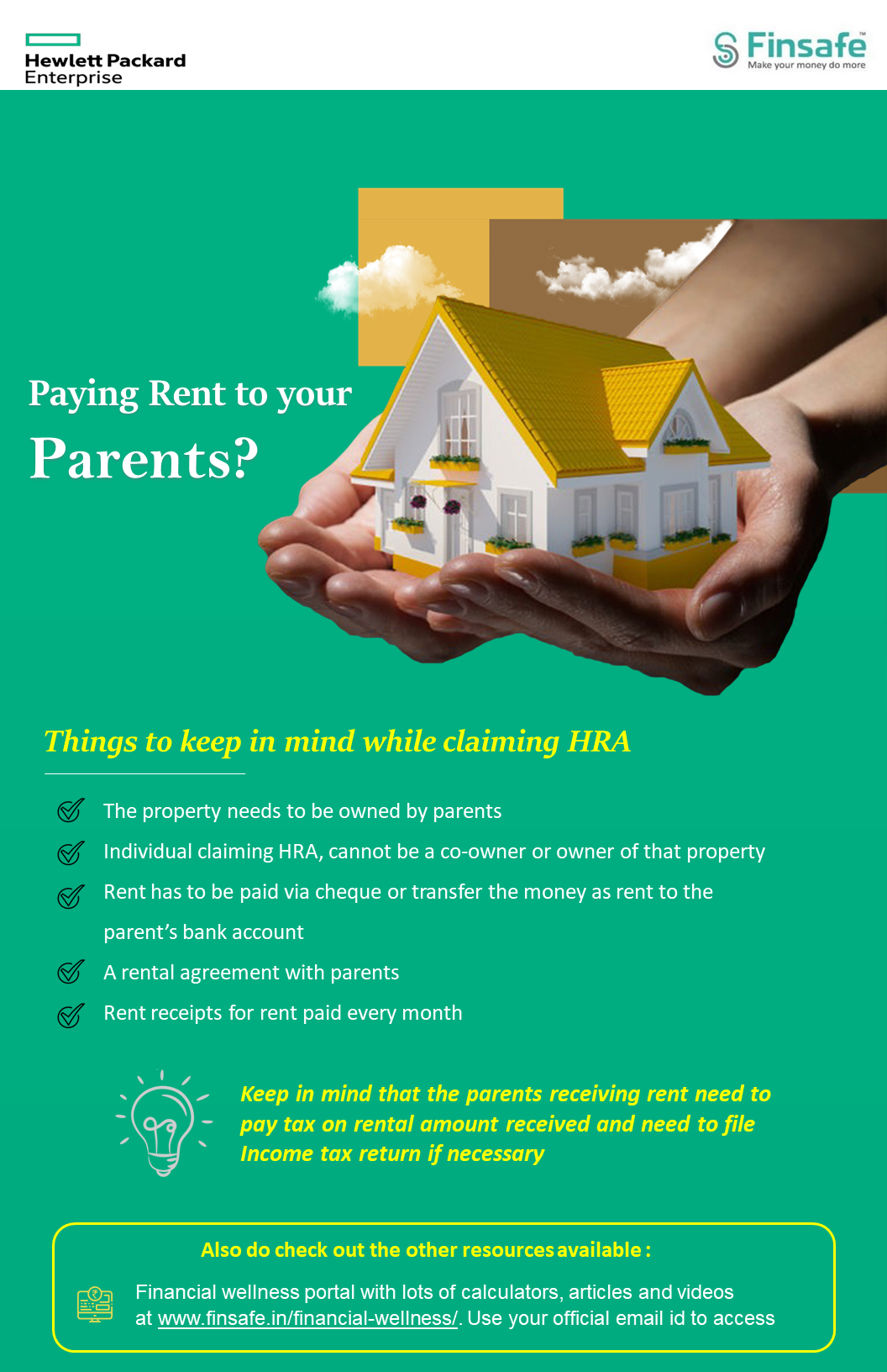 Week 2 - Paying rent to Parents-hpe