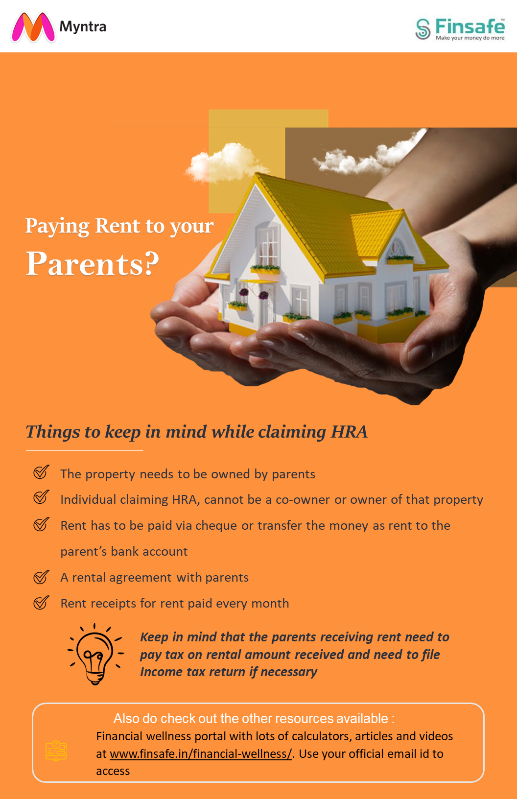 Week 2 - Paying rent to Parents-myntra