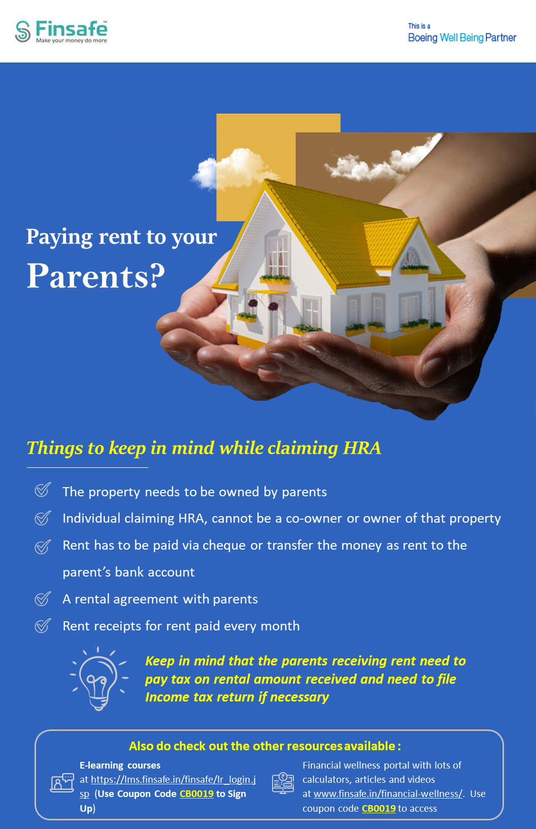 Week 2 - Paying rent to Parents