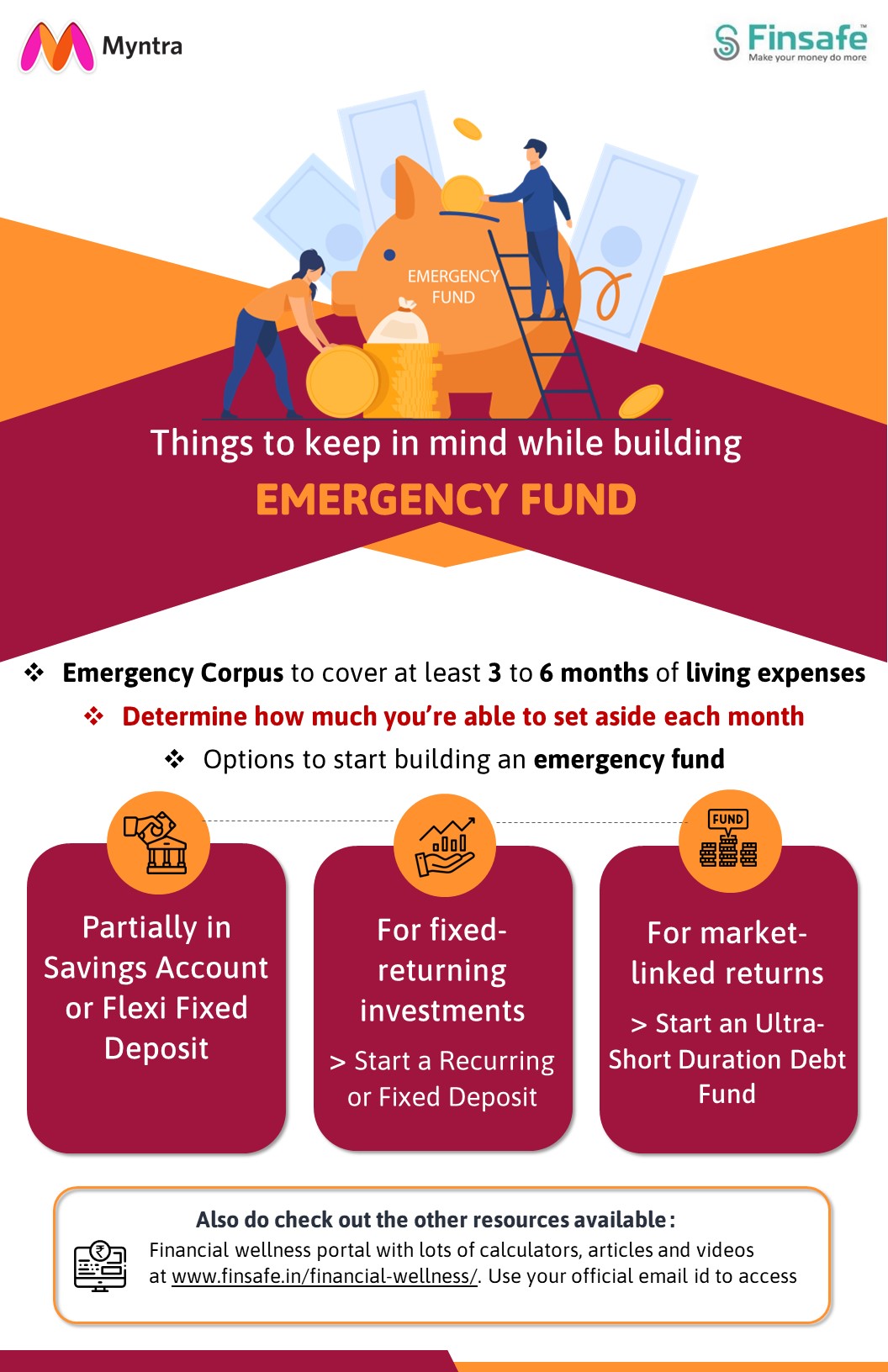 Week 2- Things to keep in Mind while building EMERGENCY FUND- myntra