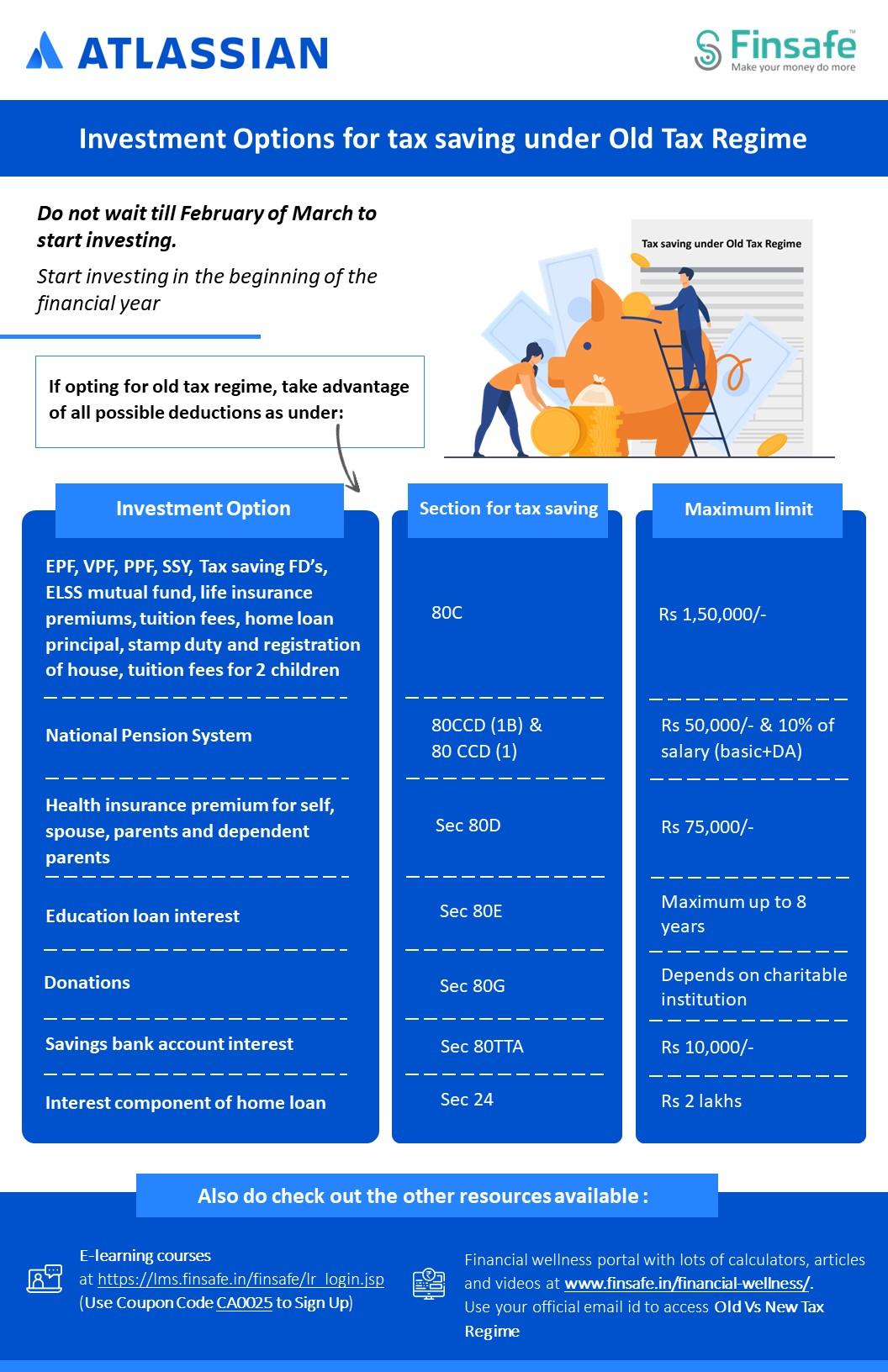 Week 2- Investment Options for tax saving under Old Tax Regime - atl