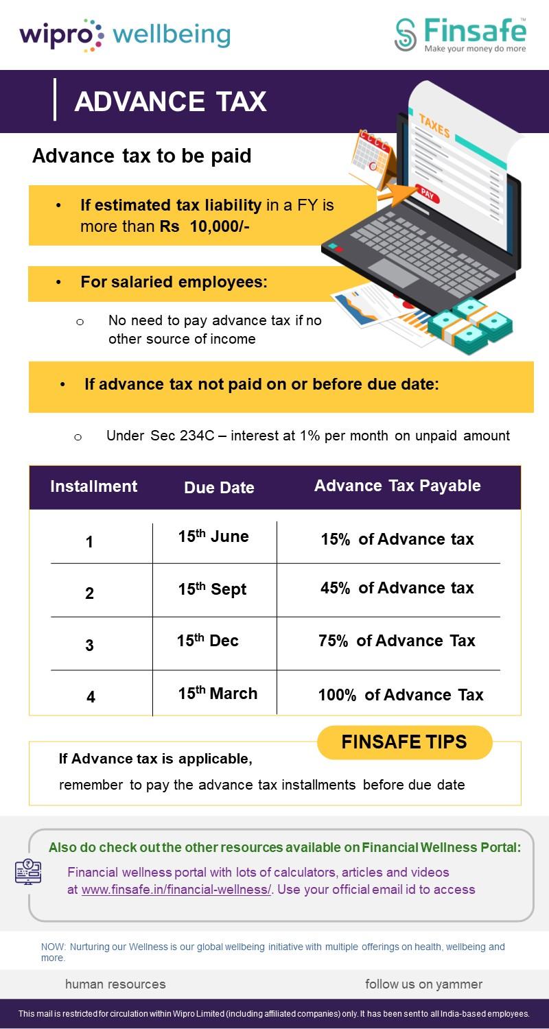 Week 1 - ADVANCE TAX- wipro