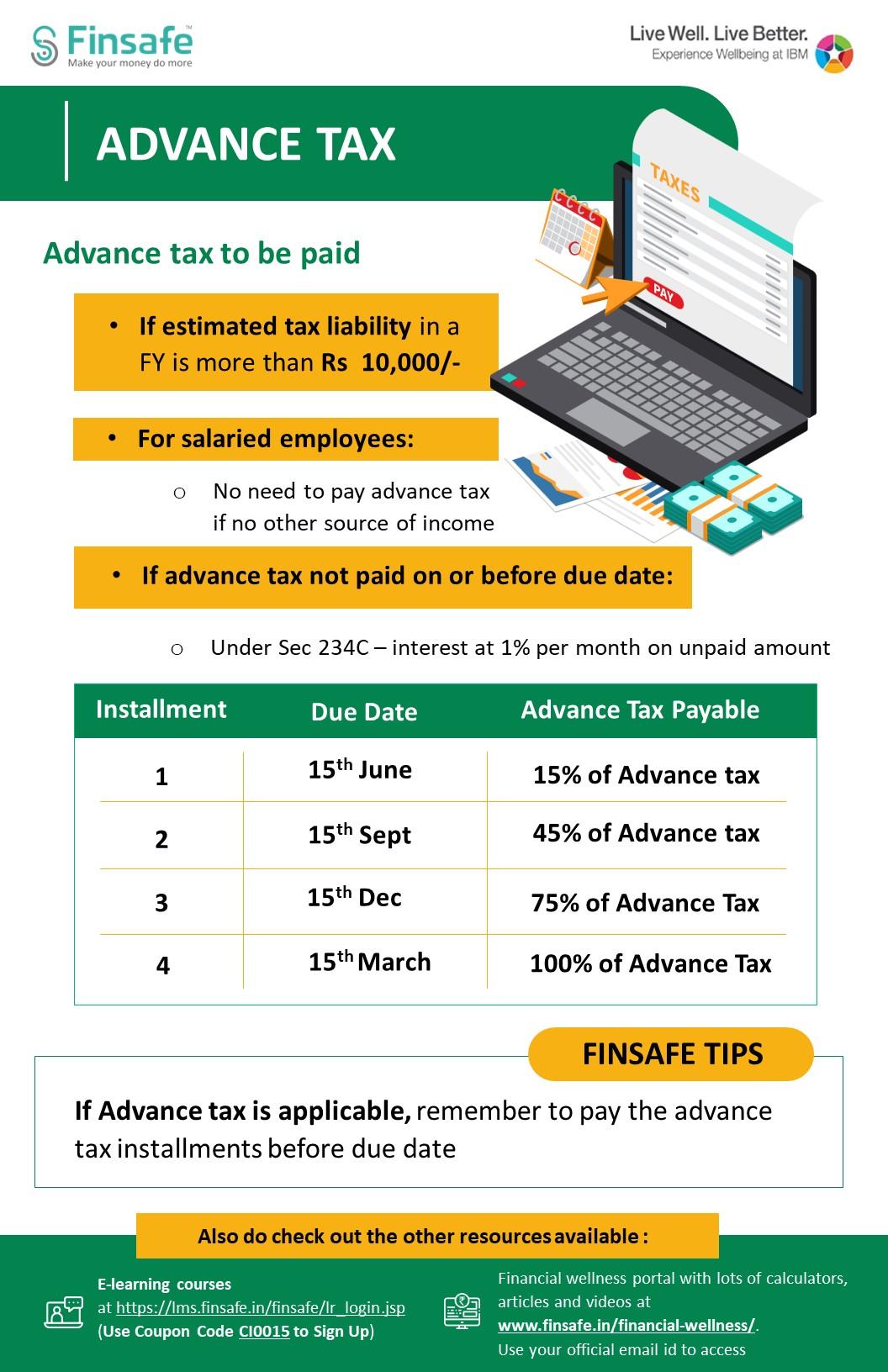 Week 1- Advance tax- IBM