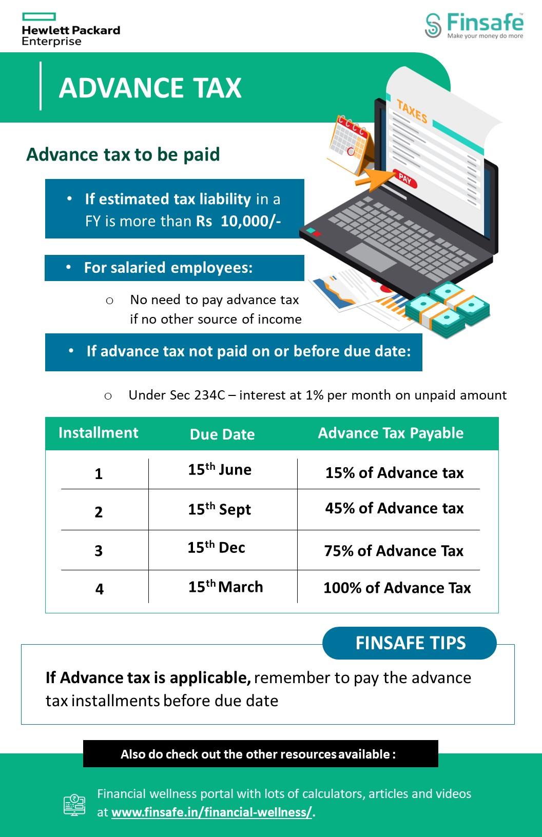 Week 1- Advance tax- hpe