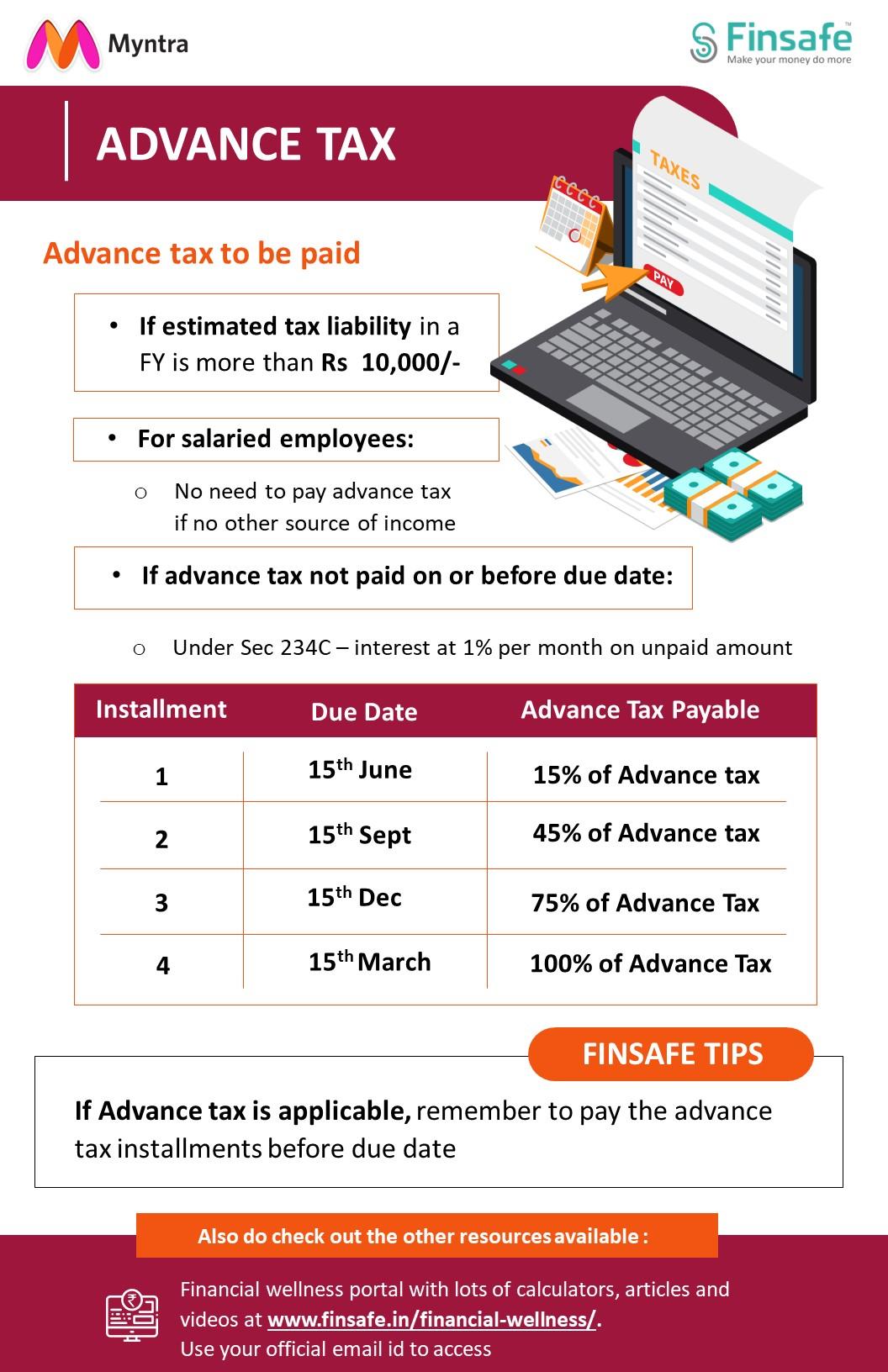 Week 1- Advance tax- myntra