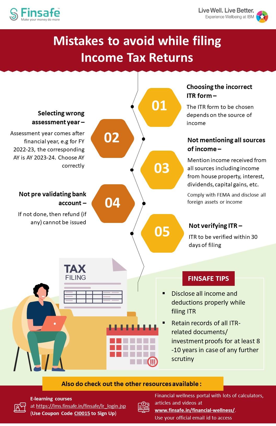 Week 1- Mistakes to avoid while filing Income Tax Returns- IBM