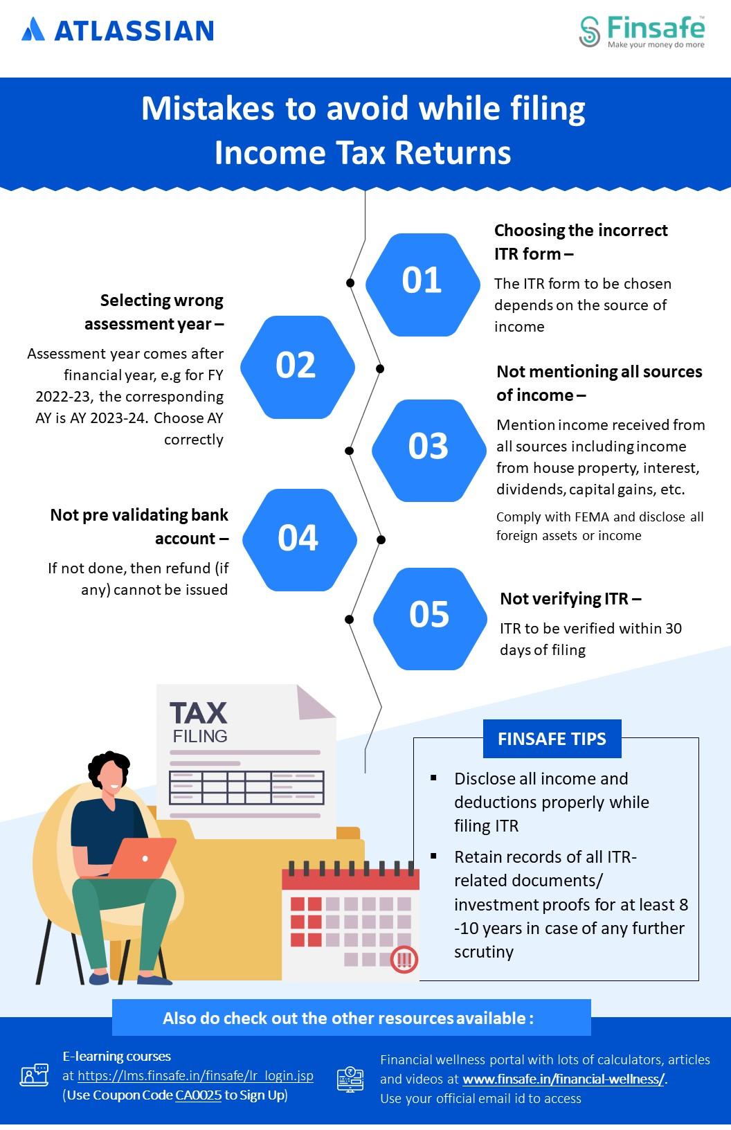 Week 1- Mistakes to avoid while filing Income Tax Returns-atrl