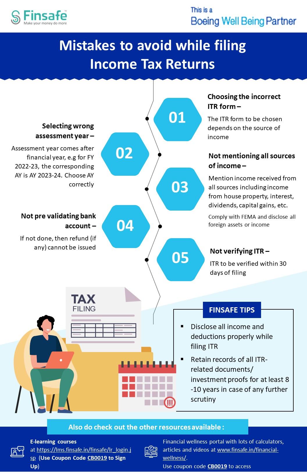 Week 1- Mistakes to avoid while filing Income Tax Returns-boeing