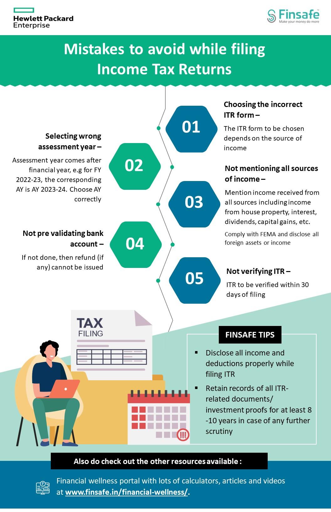 Week 1- Mistakes to avoid while filing Income Tax Returns-hpe