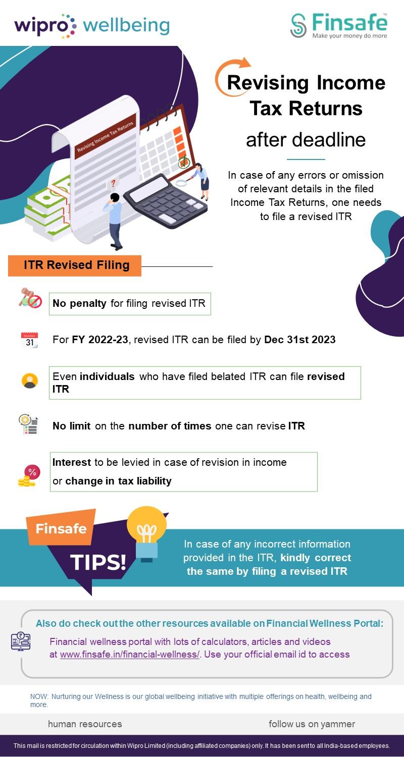 Week 2 - Revising Income Tax Returns- Wipro