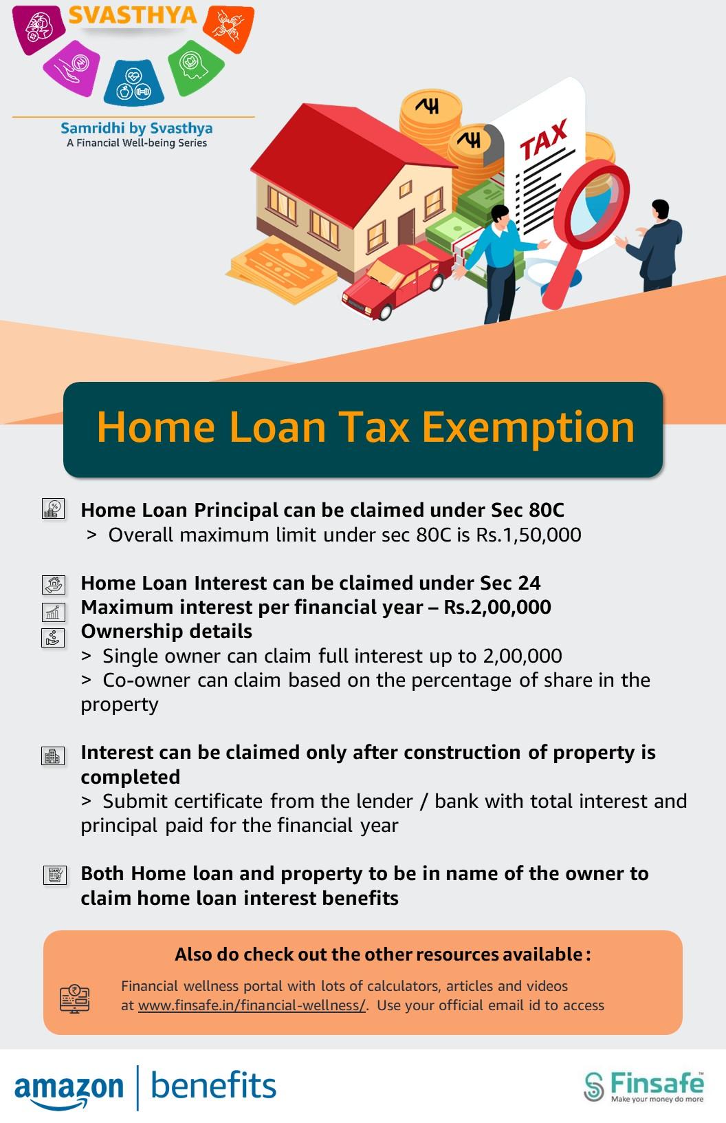 Week 1 - Home loan tax exemption