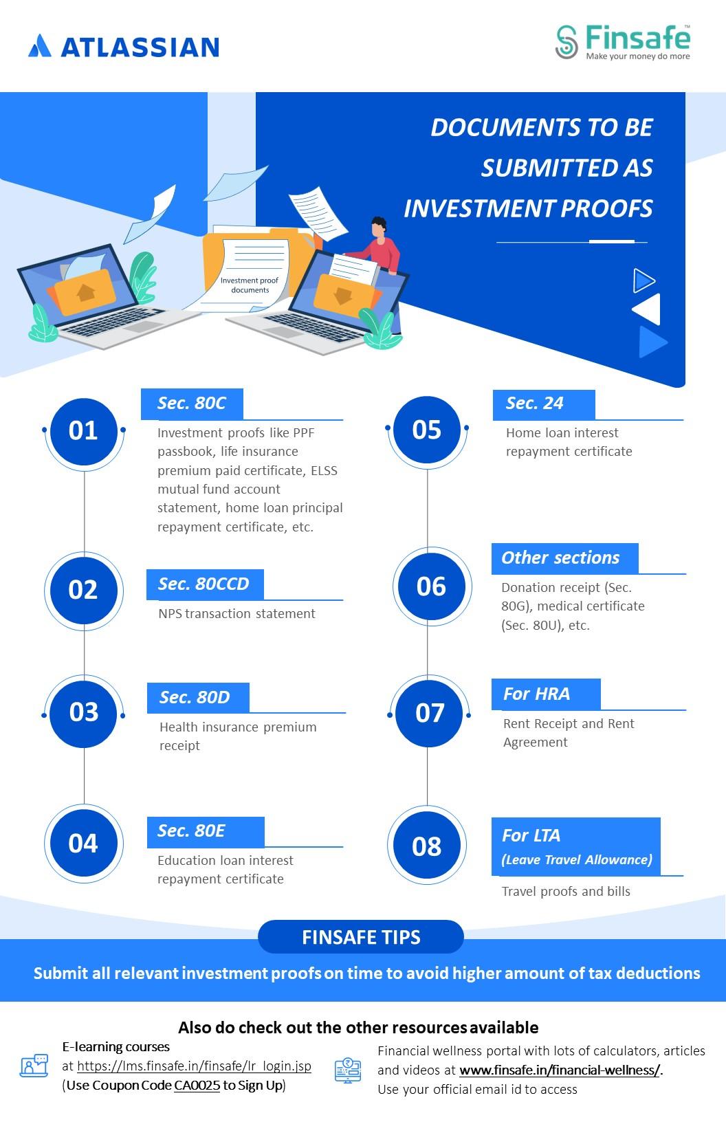 Week 1- Documents to be submitted as investment proofs-atl