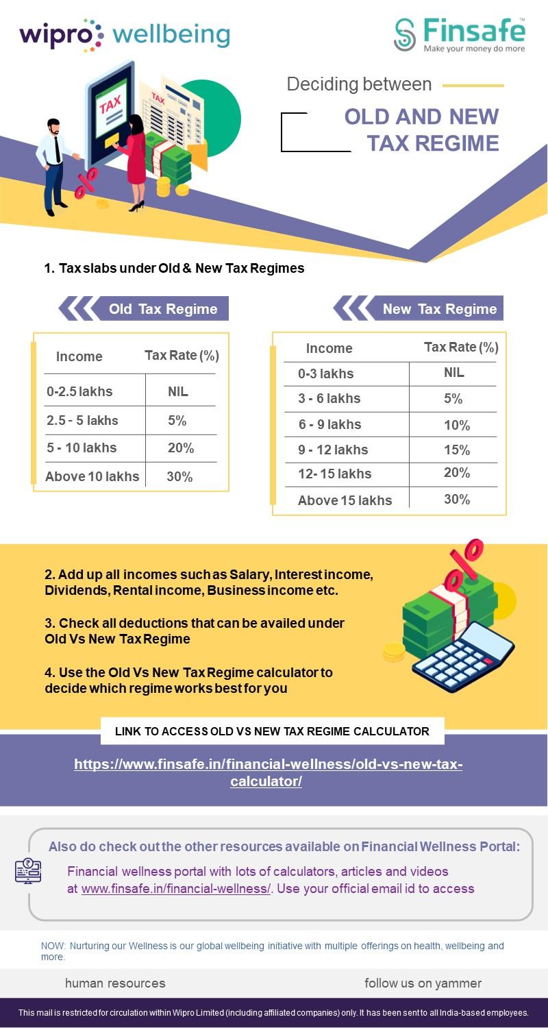 Week 1- Deciding between Old and New Tax Regime_wipro