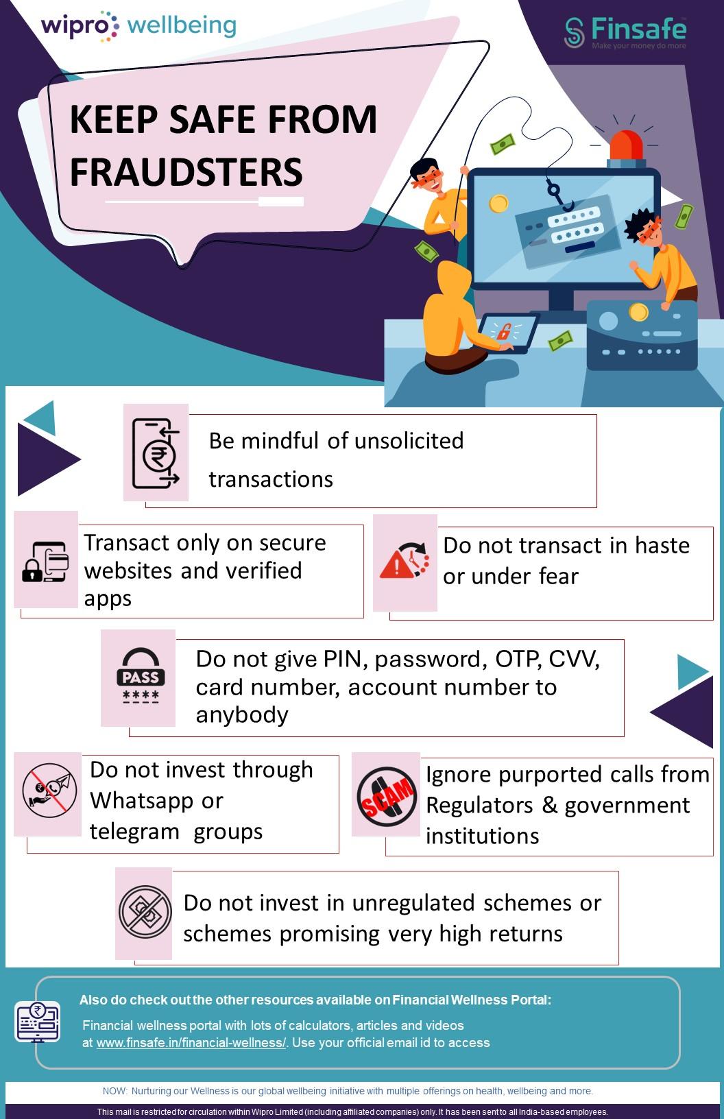 Week 1 - Keep Safe from Fraudsters