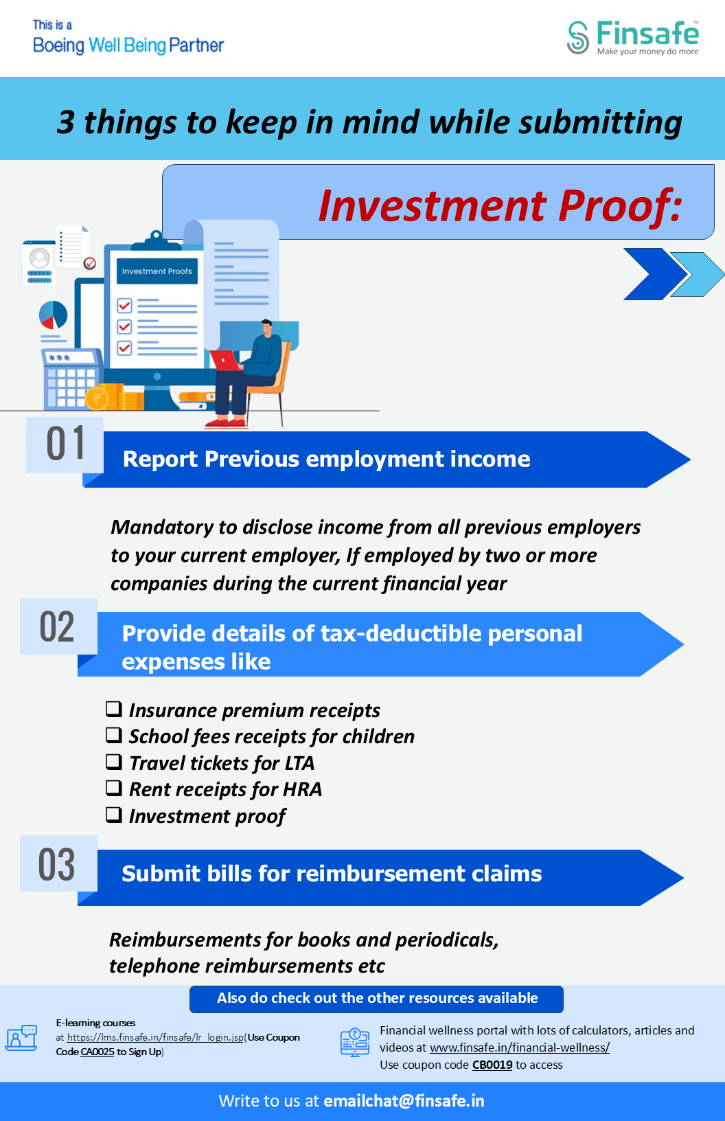 tip 1 3 things to keep in mind while submitting investment proof