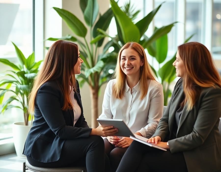 Women in a financial wellness program